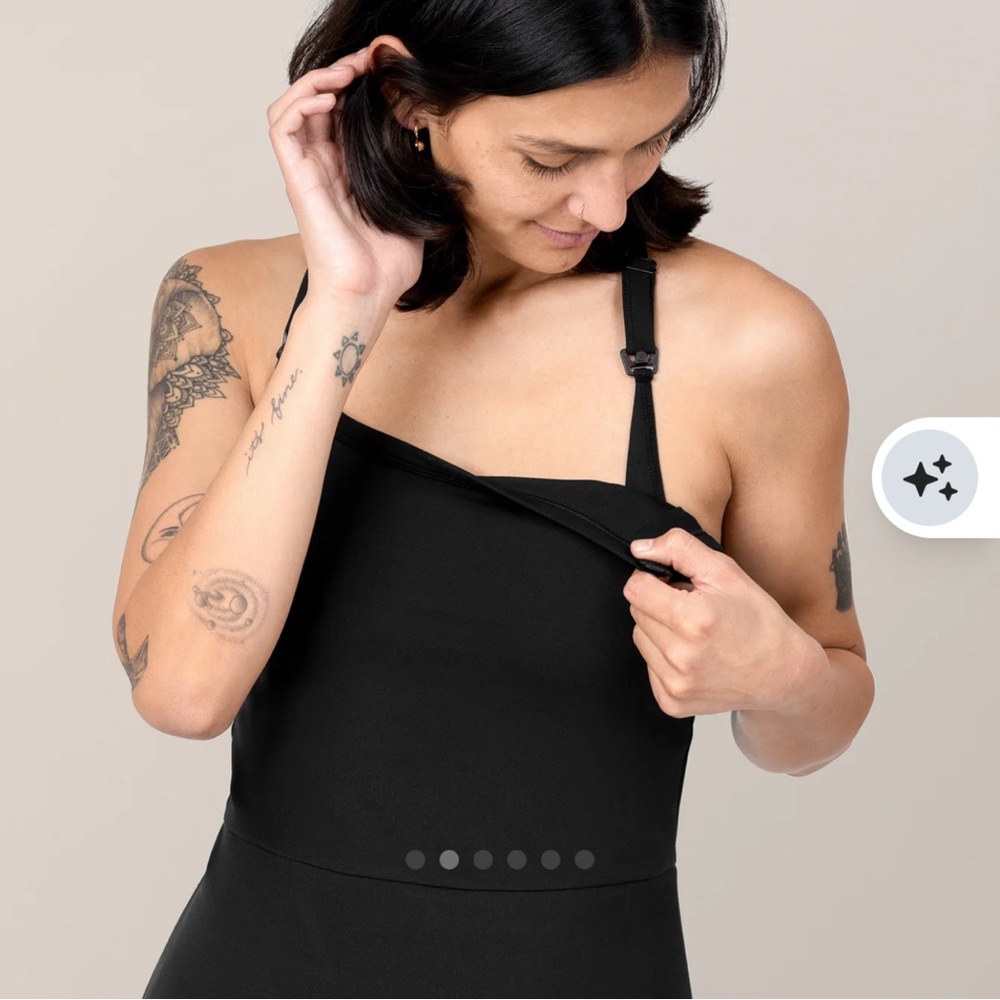 Kindred Bravely Black Razorback Active Nursing Breastfeeding  Dress